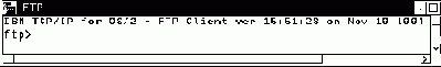 Программа FTP для IBM OS/2 Warp Connect