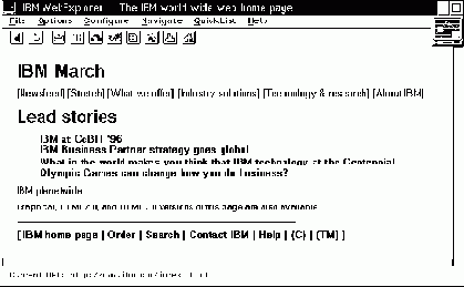  IBM WebExplorer
